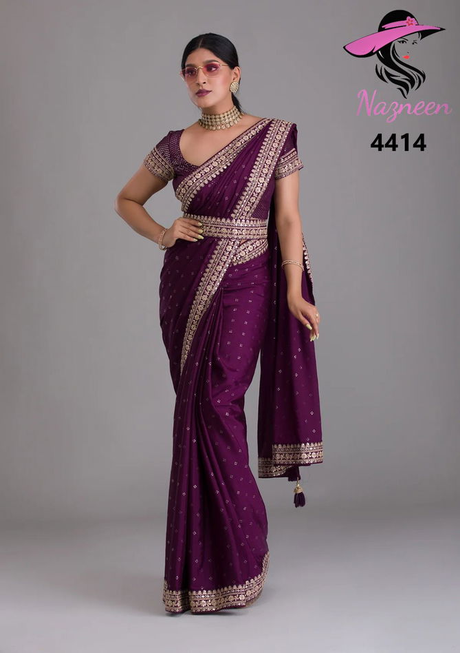 Alisha Nazneen 4414 Heavy Party Wear Sarees Catalog